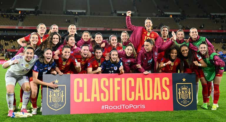 La Selección celebra el pase a los Juegos Olímpicos de París 2024.