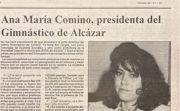 El semanal de Alcázar 'Canfali' publica la noticia del nombramiento de Ana Comino.