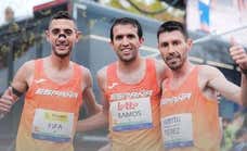 La selección masculina de 10k, subcampeona de Europa por equipos