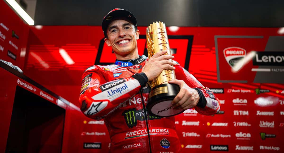 Marc Márquez tras ganar en Catar.