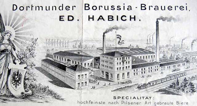 El origen del Borussia Dortmund está en el fondo de una jarra: nació en una taberna y gracias a una cervecería