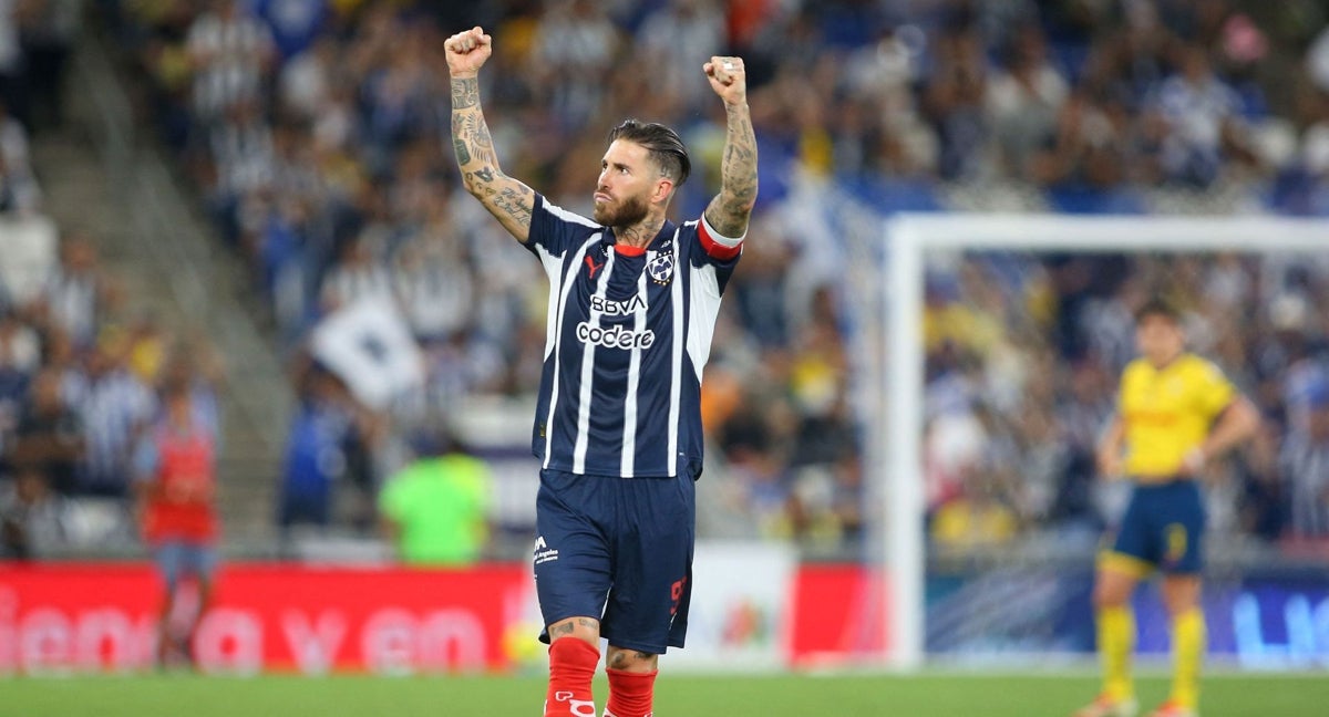 Sergio Ramos celebra la victoria ante el America.