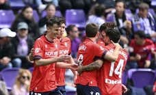 Osasuna da un paso de gigante para asegurar la permanencia ante un Valladolid sin rumbo