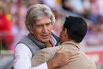 Pellegrini y el ejemplo del Girona que reafirma su pensamiento con el Betis y Europa: «No sé si es un aviso de lo que digo todos los años»