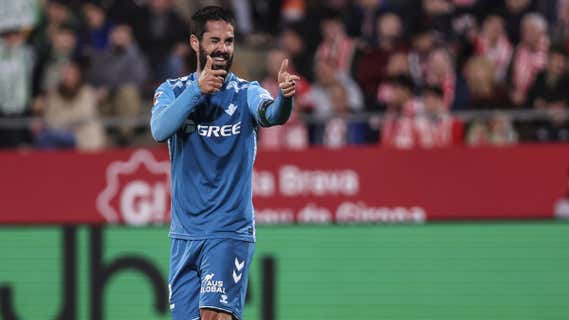 Isco Alarcón celebra su gol ante el Girona./EP