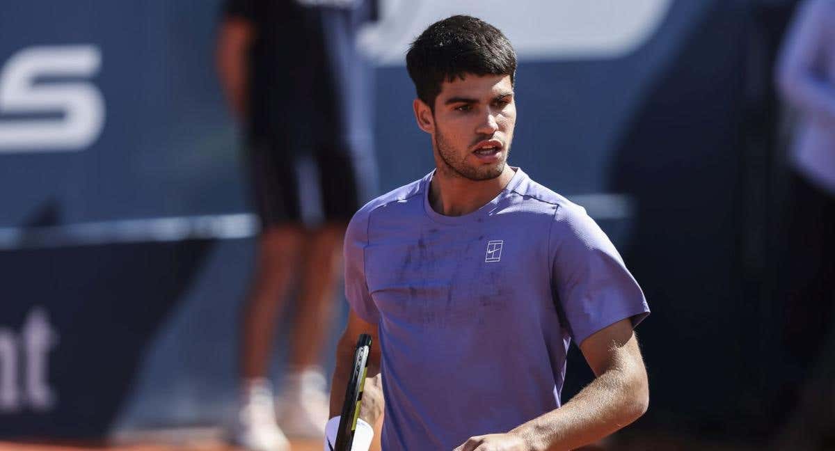 Alcaraz, en la final del Conde de Godó.