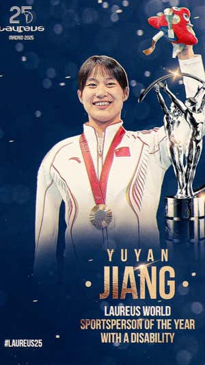 Jiang Yuyan conquistó siete medallas de oro en París 2024.  LAUREUS
