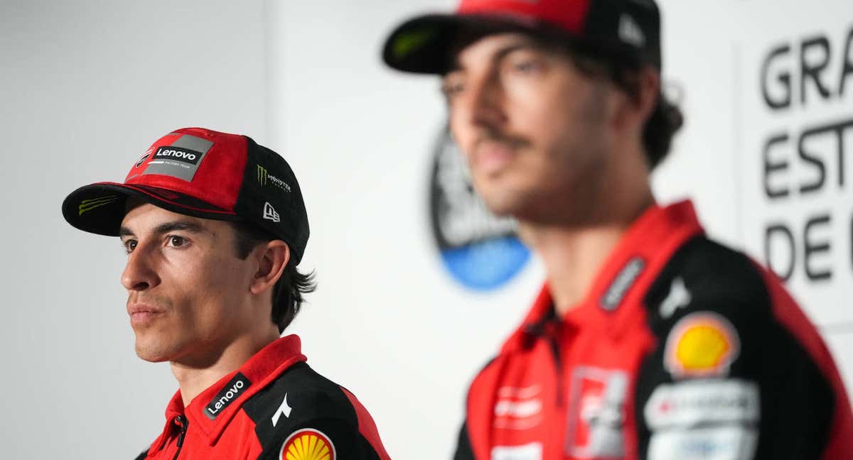 Marc Márquez y Pecco Bagnaia, en Jerez.