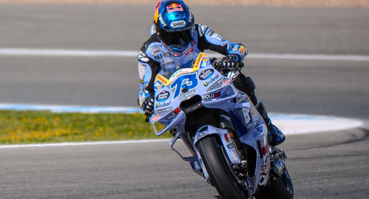 Alex Márquez en la práctica de Jerez.