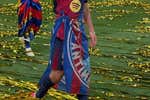 La bandera de 'Gavi o plomo, antimadridistas' que lució en la final empezó en una pegatina y tiene 600 variables