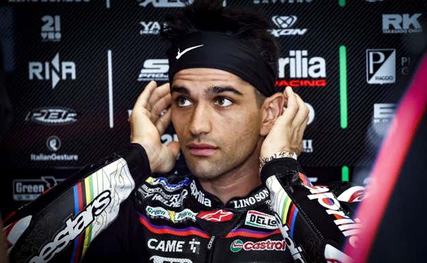 Jorge Martín antes de saltar al trazado de Losail. Reuters