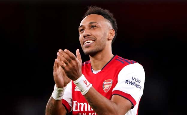 Aubameyang fue capitán del Arsenal. REUTERS