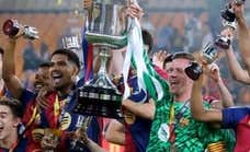 Tras la Copa conquistada por el conjunto azulgrana, volvió a sonar el 'Viva La Vida' de Coldplay.