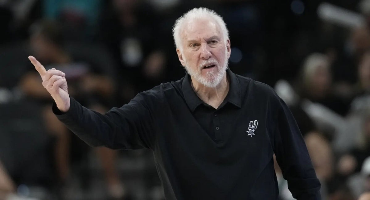 Gregg Popovich, durante un partido de los San Antonio Spurs.