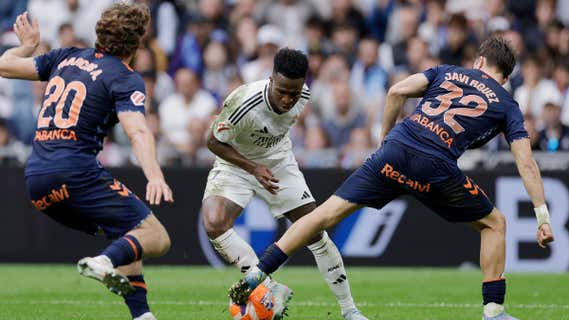 Vinicius durante el partido. /GETTY