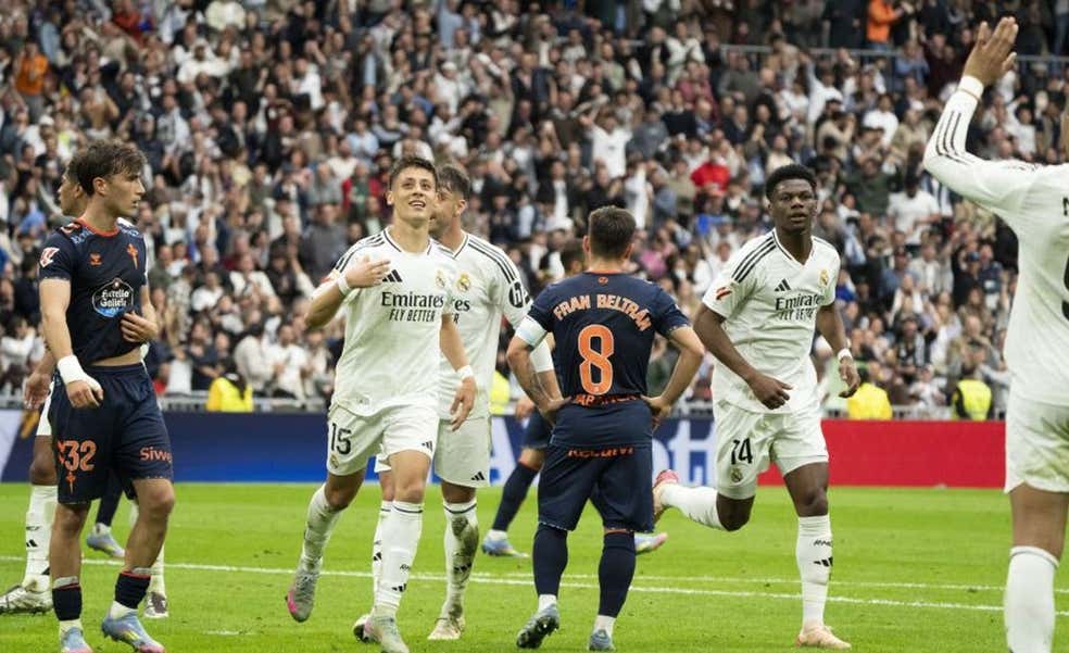 Arda Güler rescata al Real Madrid de otro susto contra el Celta