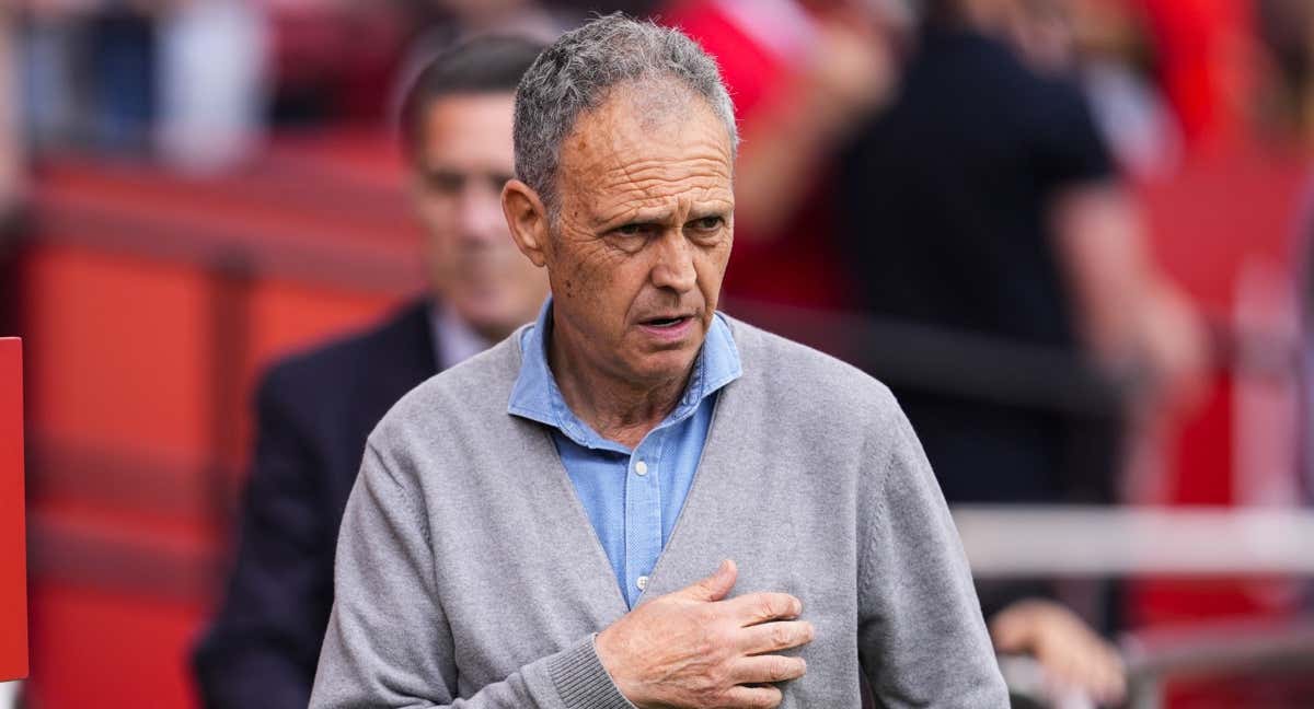 Joaquín Caparrós durante el Sevilla-Leganés./EP