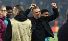 La victoria del PSG de Luis Enrique se celebra hasta en Grecia: Mendilibar descorcha champán porque el Olympiacos estará en Champions