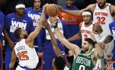 Los Boston Celtics reviven su pesadilla, caen ante los Knicks tras desperdiciar una ventaja de 20 puntos y se quedan cerca del KO