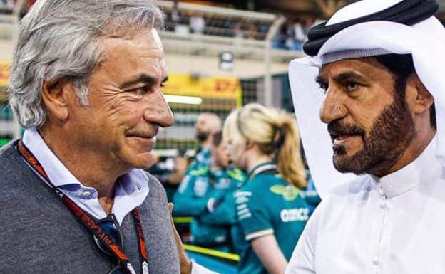 Sainz y ben Sulayem, dialogando.  MOTORCYCLE