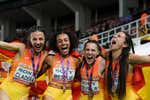 El 4x100 femenino español se proclama subcampeón del mundo de relevos por delante de EE.UU. y Jamaica