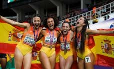 El 4x100 femenino español se proclama subcampeón del mundo de relevos por delante de EE.UU. y Jamaica