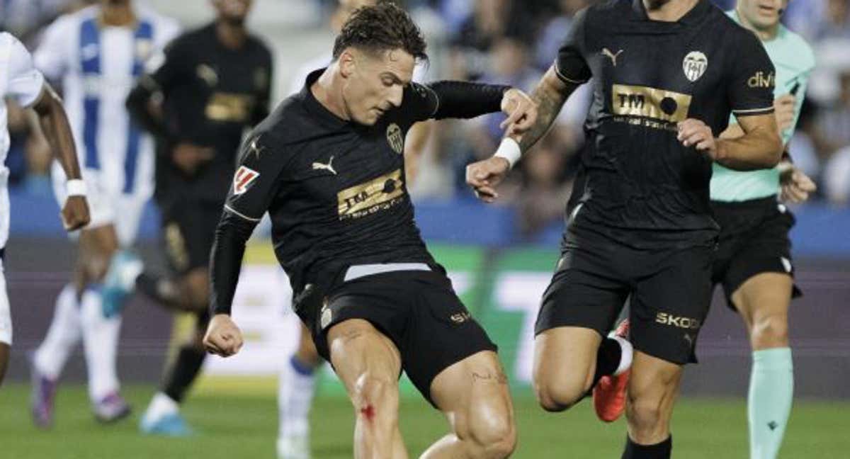 Sergi Canós en un partido.