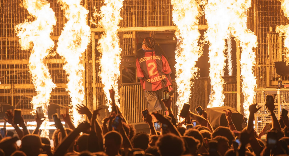 La actuación de Travis Scott en las Tres Xemeneies de Sant Adrià del Besós./FCB