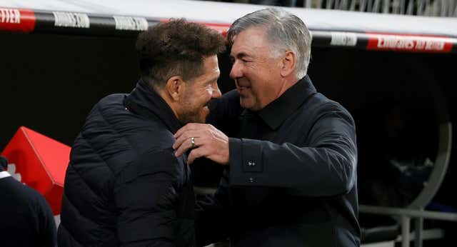 Simeone se rinde a Ancelotti: «Soy un admirador de él, lo quiero mucho«