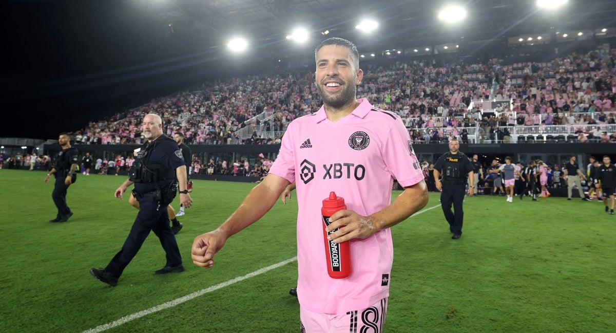 Jordi Alba, durante un partido.