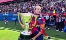 Las azulgranas montaron una gran fiesta antes de las finales de la Champions y de la Copa.