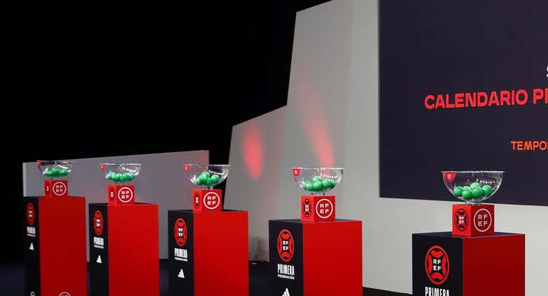 Un sorteo en la sede de la RFEF.