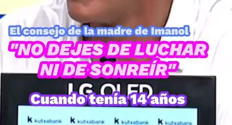 El entrenador de la Real Sociedad ha recordado el consejo de su madre en sus últimos momentos.
