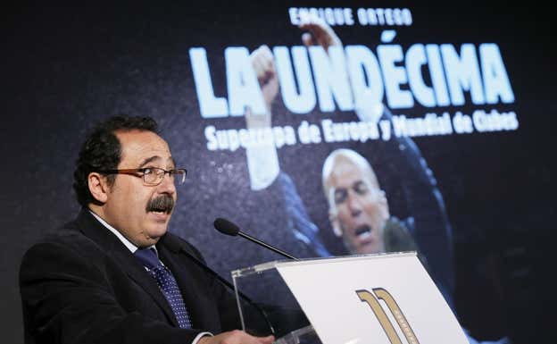 Enrique Ortego, en la presentación del libro de la Undécima.