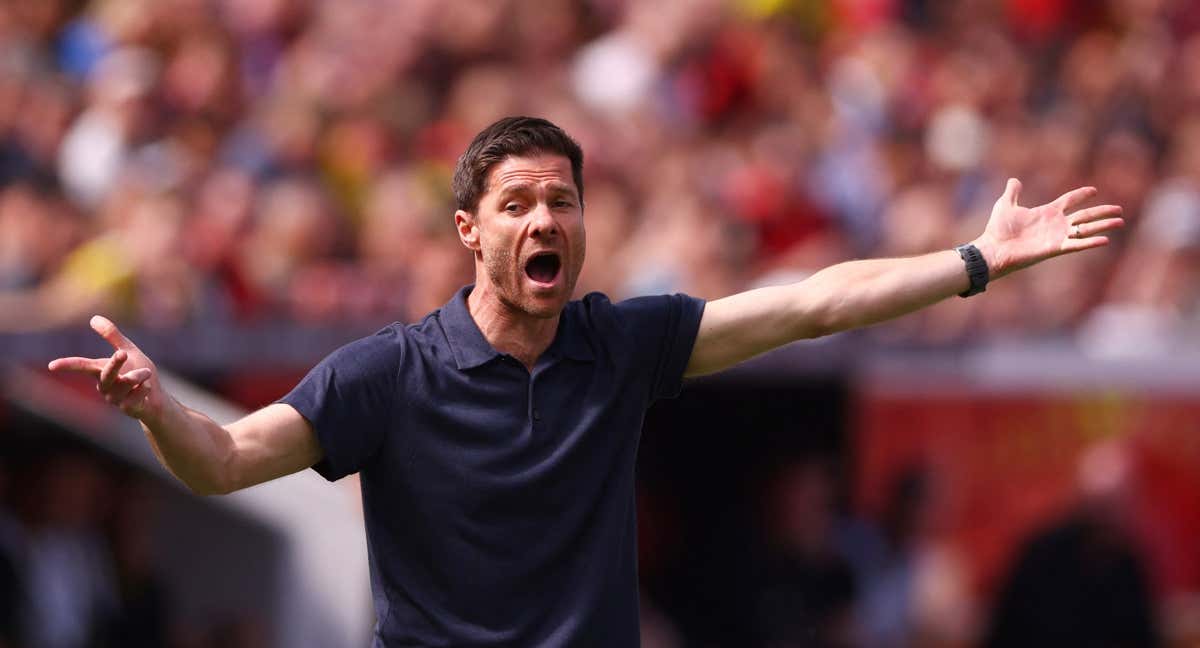 Xabi Alonso, durante un partido del Bayer Leverkusen./REUTERS